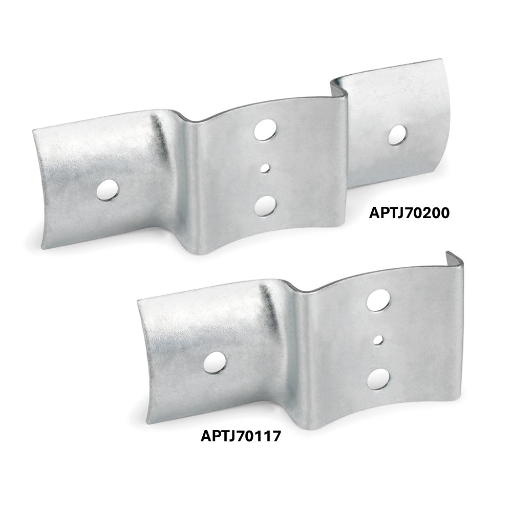 AP-TJ [CP] Anclajes para postes. Abrazadera Tejana para Unión de postes de madera verticales y horizontales